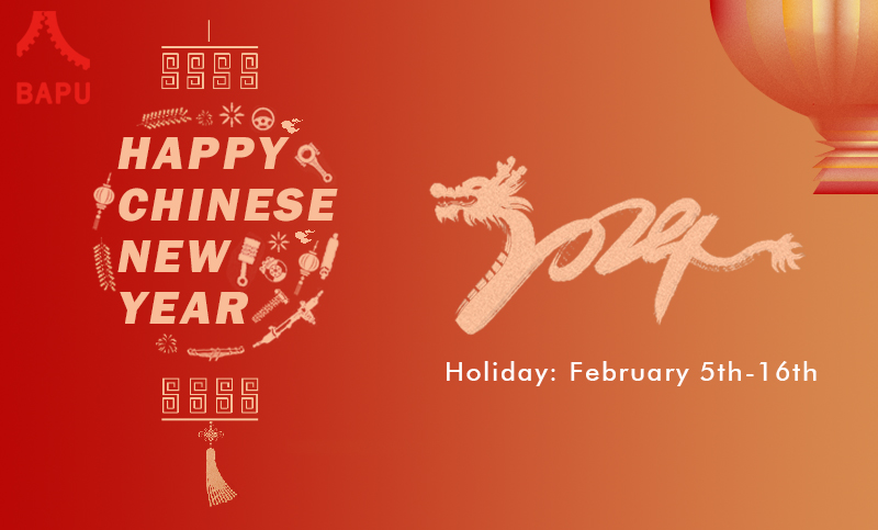 HOLIDAY NOTICE: HAPPY CHINESE NEW YEAR