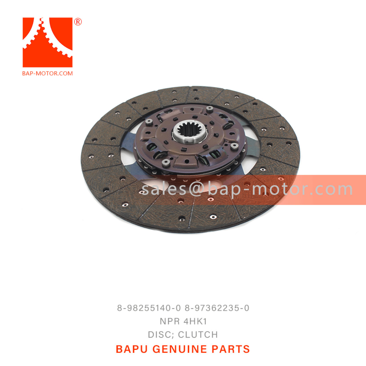 8-98255140-0 8-97362235-0 Clutch Disc 8982551400 8973622350 Suitable for ISUZU NPR75 4HK1T