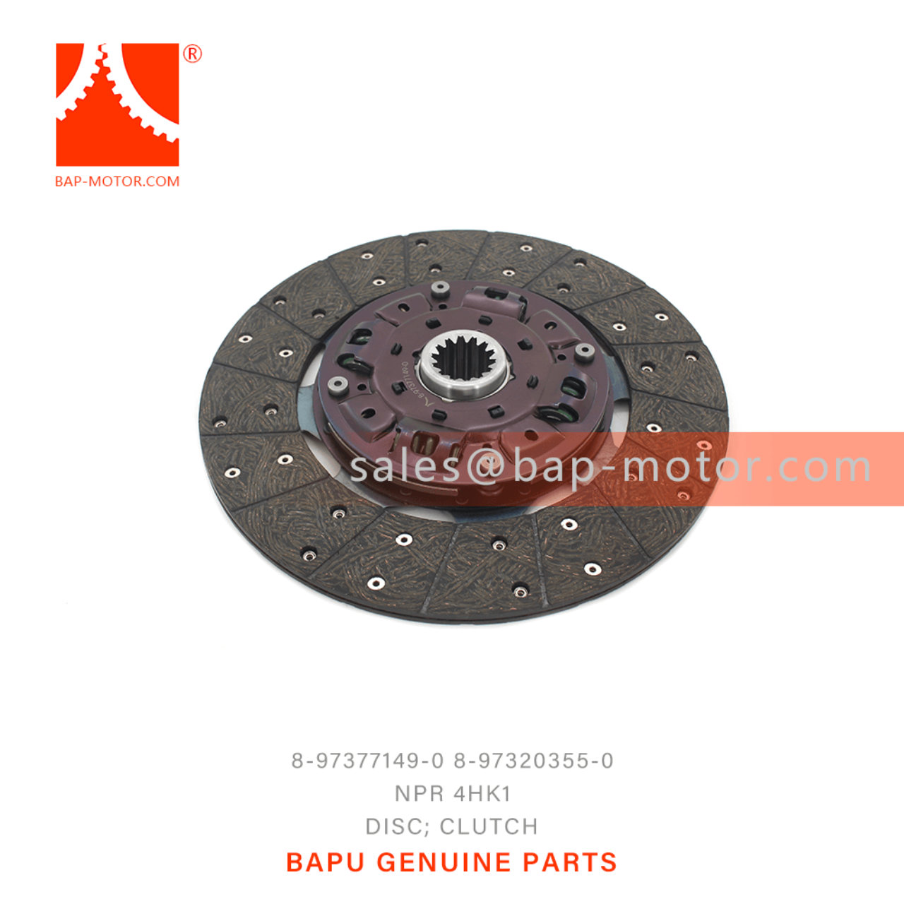 8-97377149-0 8-97320355-0 Clutch Disc 8973771490 8973203550 Suitable for ISUZU NKR NPR 4HF1 4JH1