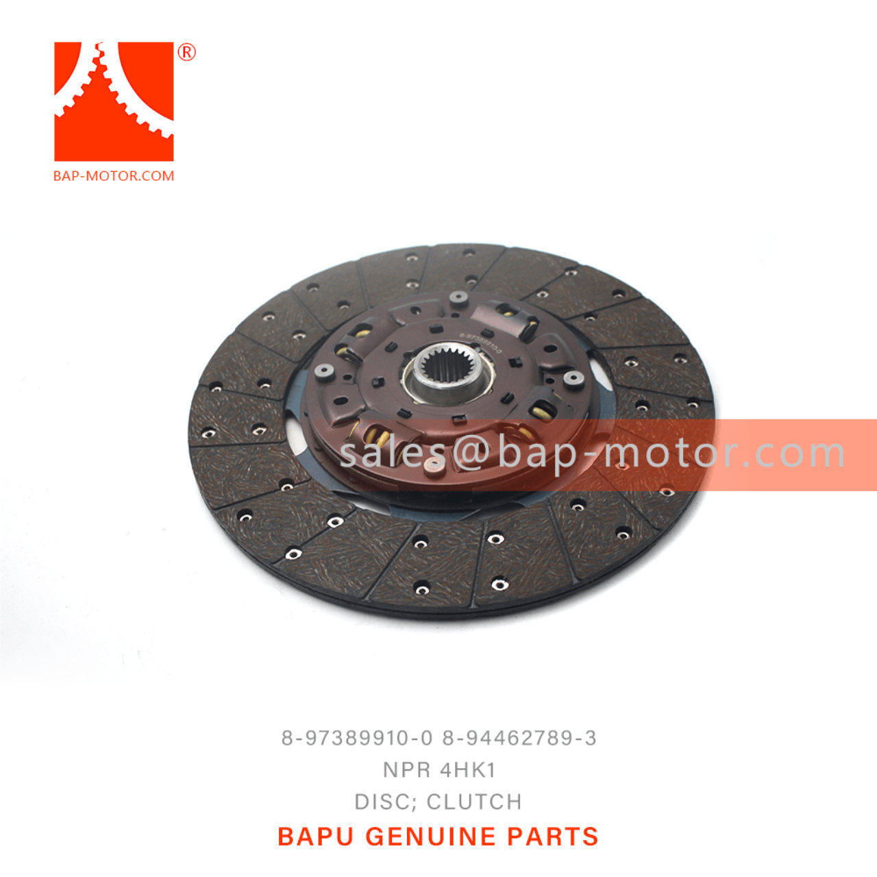 8-97389910-0 8-94462789-3 Clutch Disc 8973899100 8944627893 Suitable for ISUZU NKR NPR 4HF1 4BE1