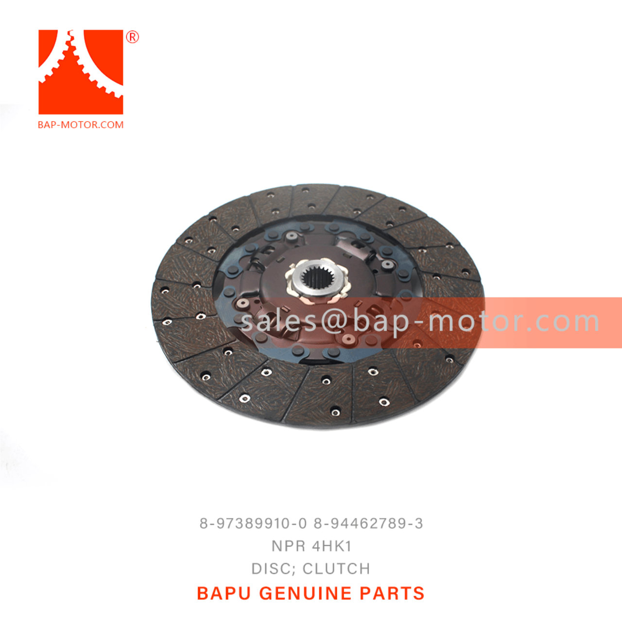 8-97389910-0 8-94462789-3 Clutch Disc 8973899100 8944627893 Suitable for ISUZU NKR NPR 4HF1 4BE1