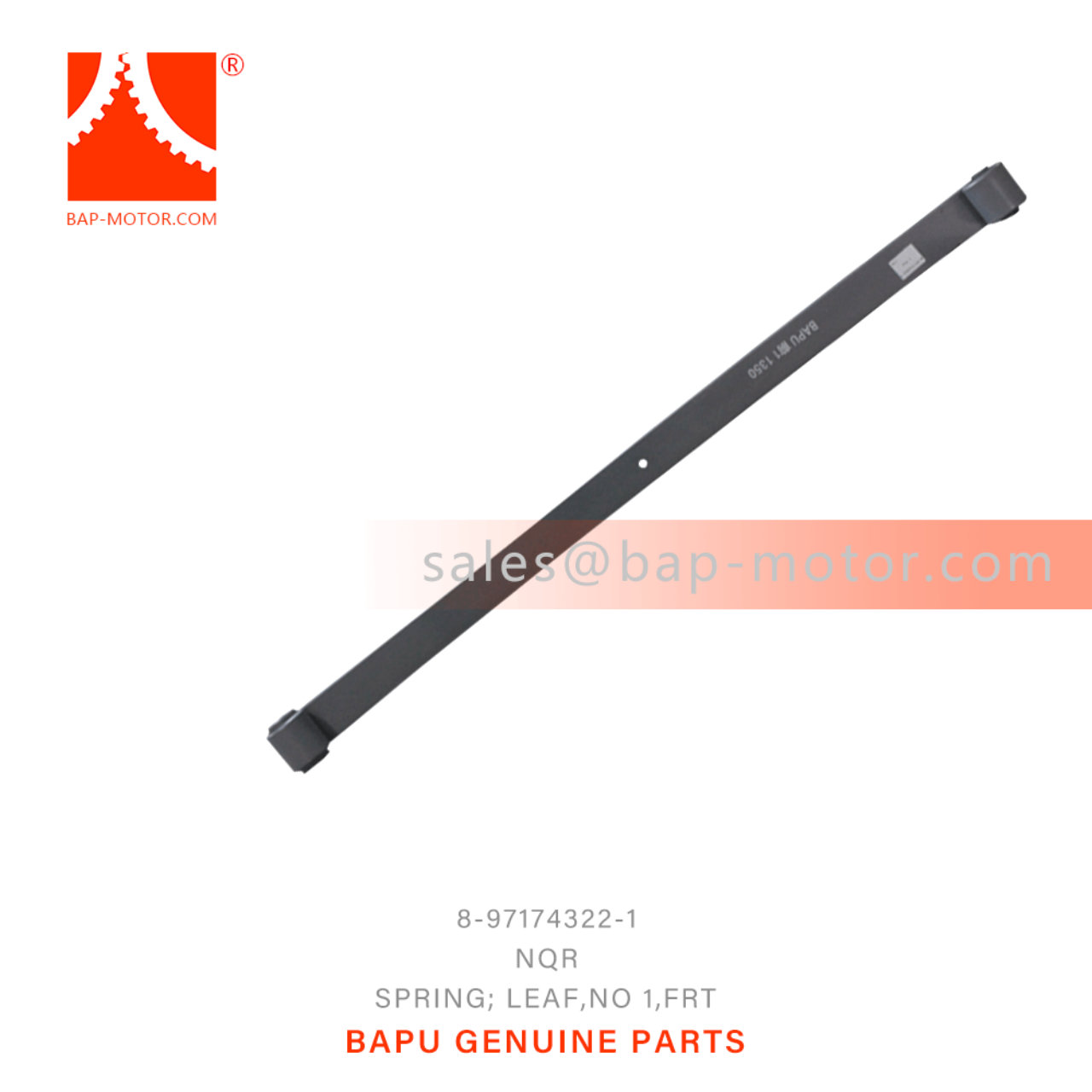 8-97174322-1 Front No 1 Leaf Spring 8971743221 Suitable for ISUZU NPR