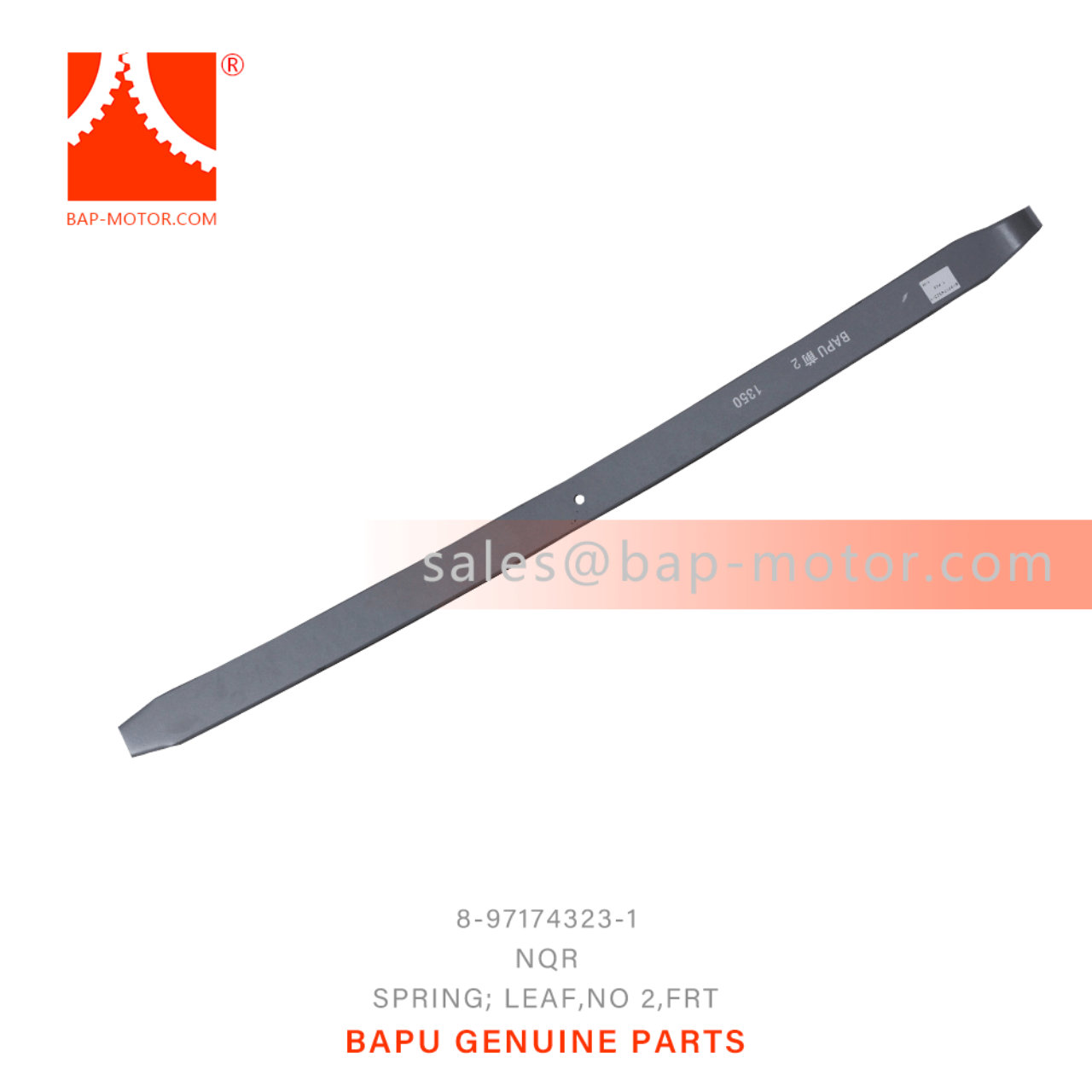 8-97174323-1 Front No 2 Leaf Spring 8971743231 Suitable for ISUZU NPR