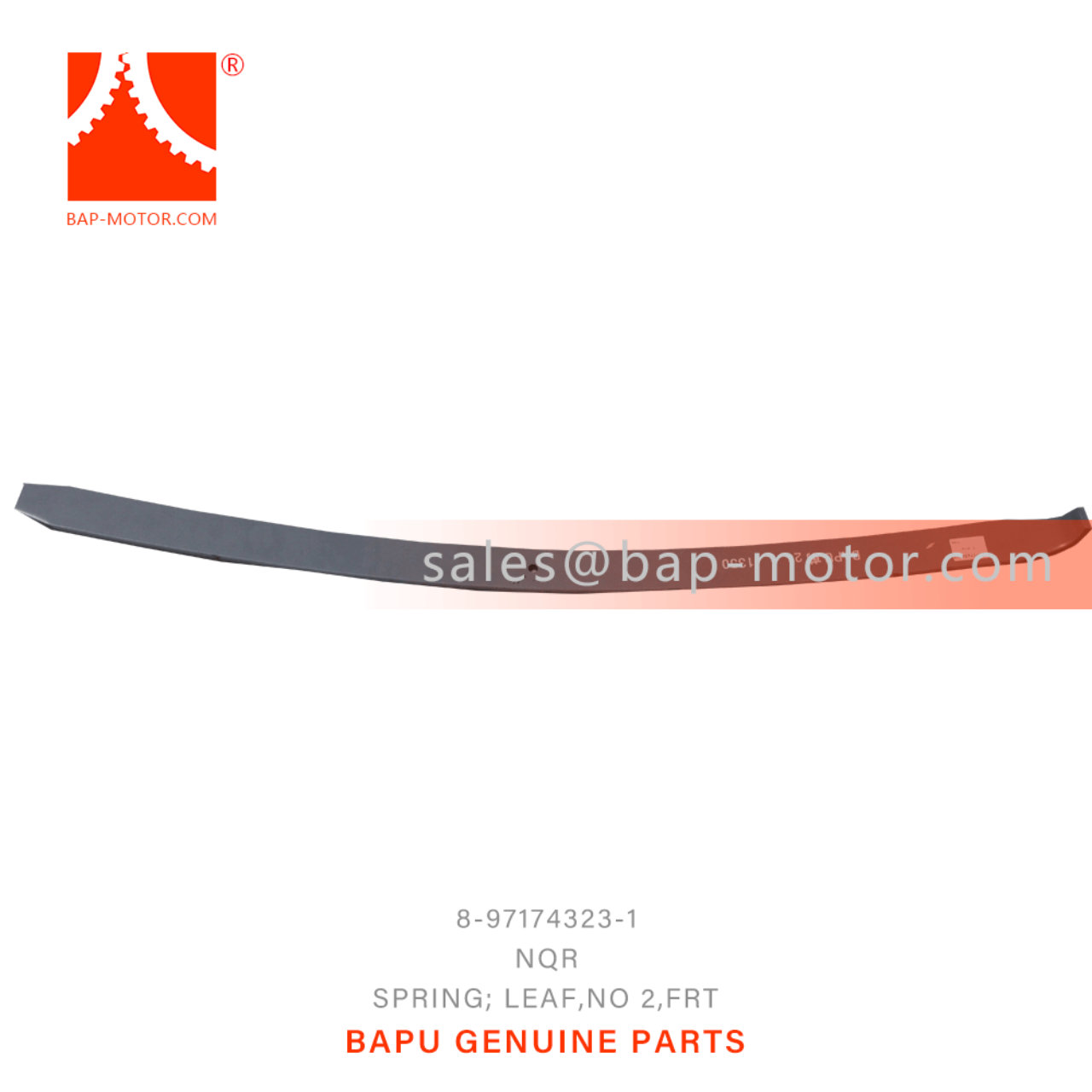 8-97174323-1 Front No 2 Leaf Spring 8971743231 Suitable for ISUZU NPR