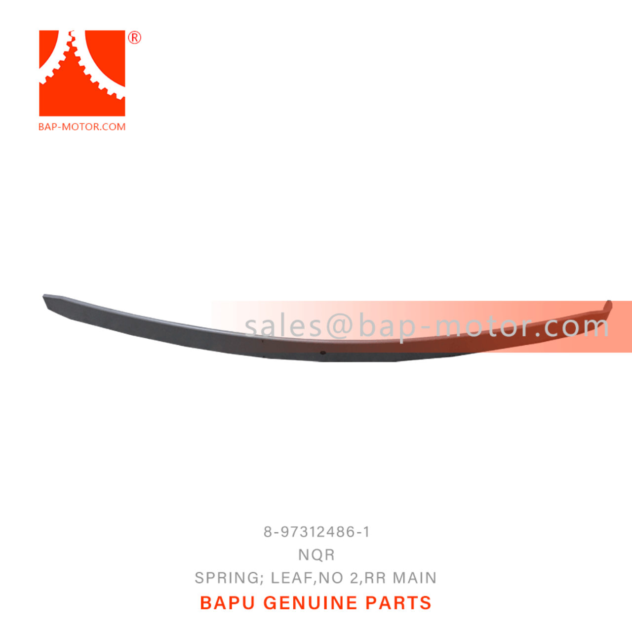 8-97312486-1 Rear Main No 2 Leaf Spring 8973124861 Suitable for ISUZU NQR