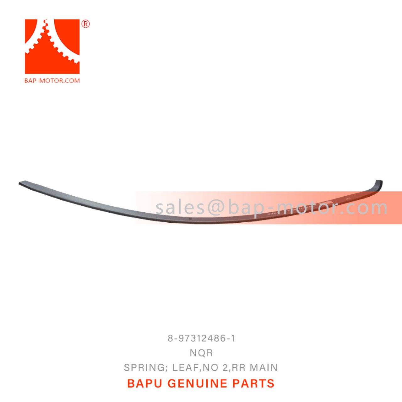 8-97312486-1 Rear Main No 2 Leaf Spring 8973124861 Suitable for ISUZU NQR