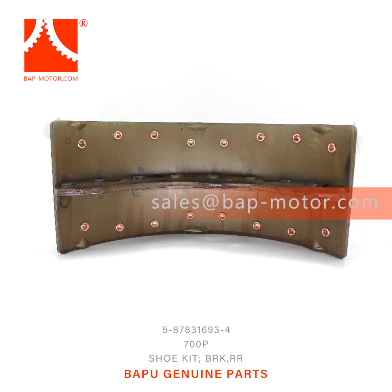 5-87831693-4 Rear Brake Shoe Kit Suitable for ISUZU 700P 4HK1 5878316934