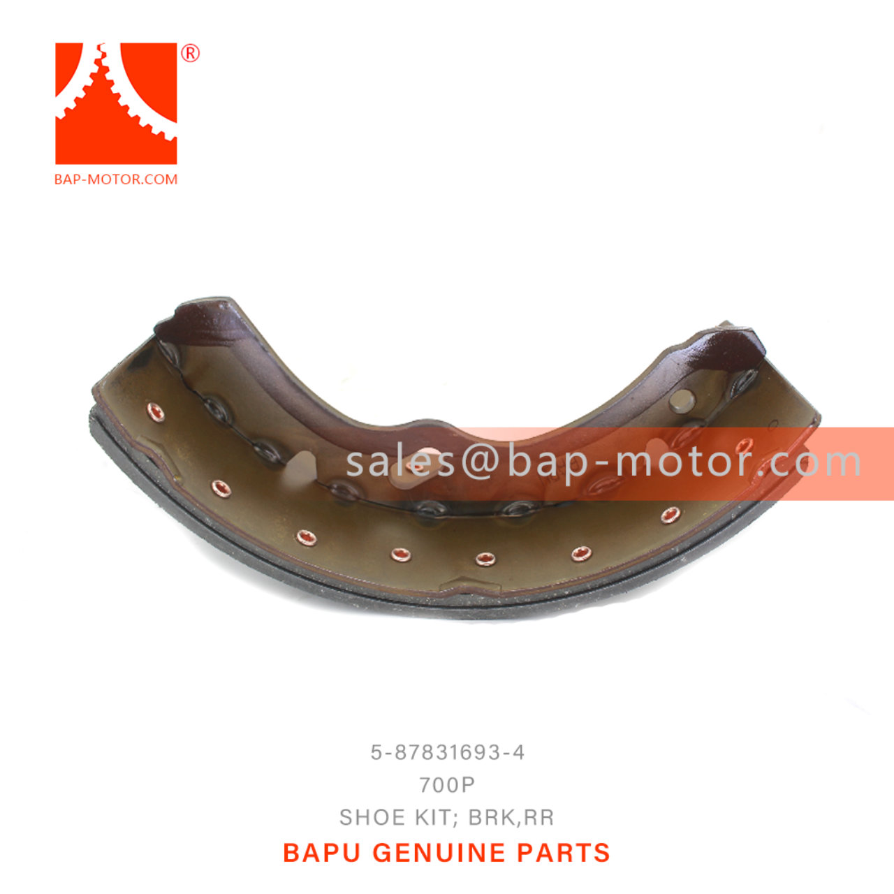 5-87831693-4 Rear Brake Shoe Kit Suitable for ISUZU 700P 4HK1 5878316934