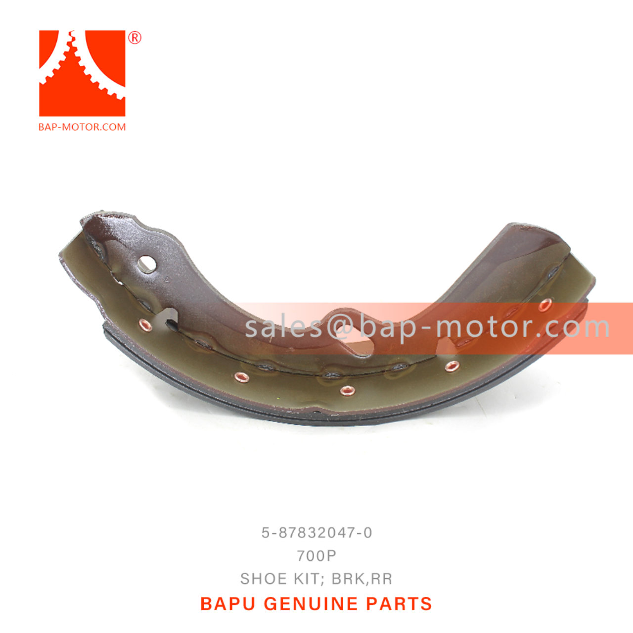 5-87832047-0 Rear Brake Shoe Kit Suitable for ISUZU 700P 4HK1 5878320470