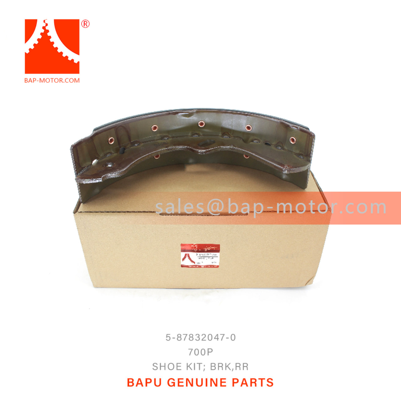 5-87832047-0 Rear Brake Shoe Kit Suitable for ISUZU 700P 4HK1 5878320470