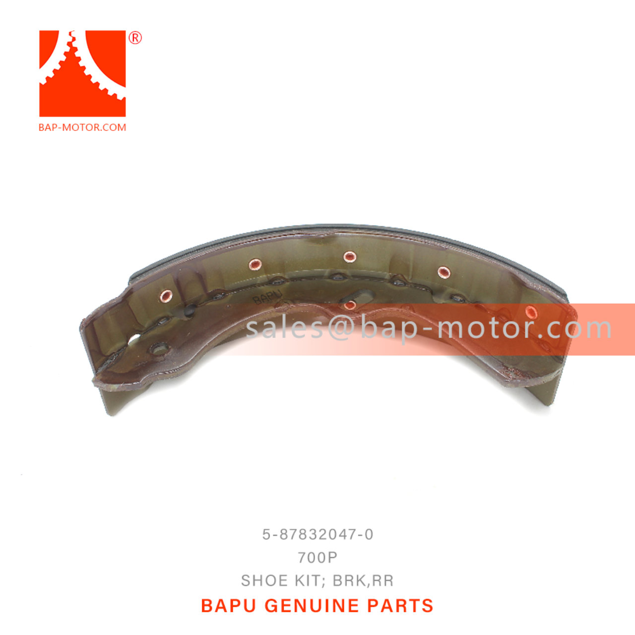 5-87832047-0 Rear Brake Shoe Kit Suitable for ISUZU 700P 4HK1 5878320470