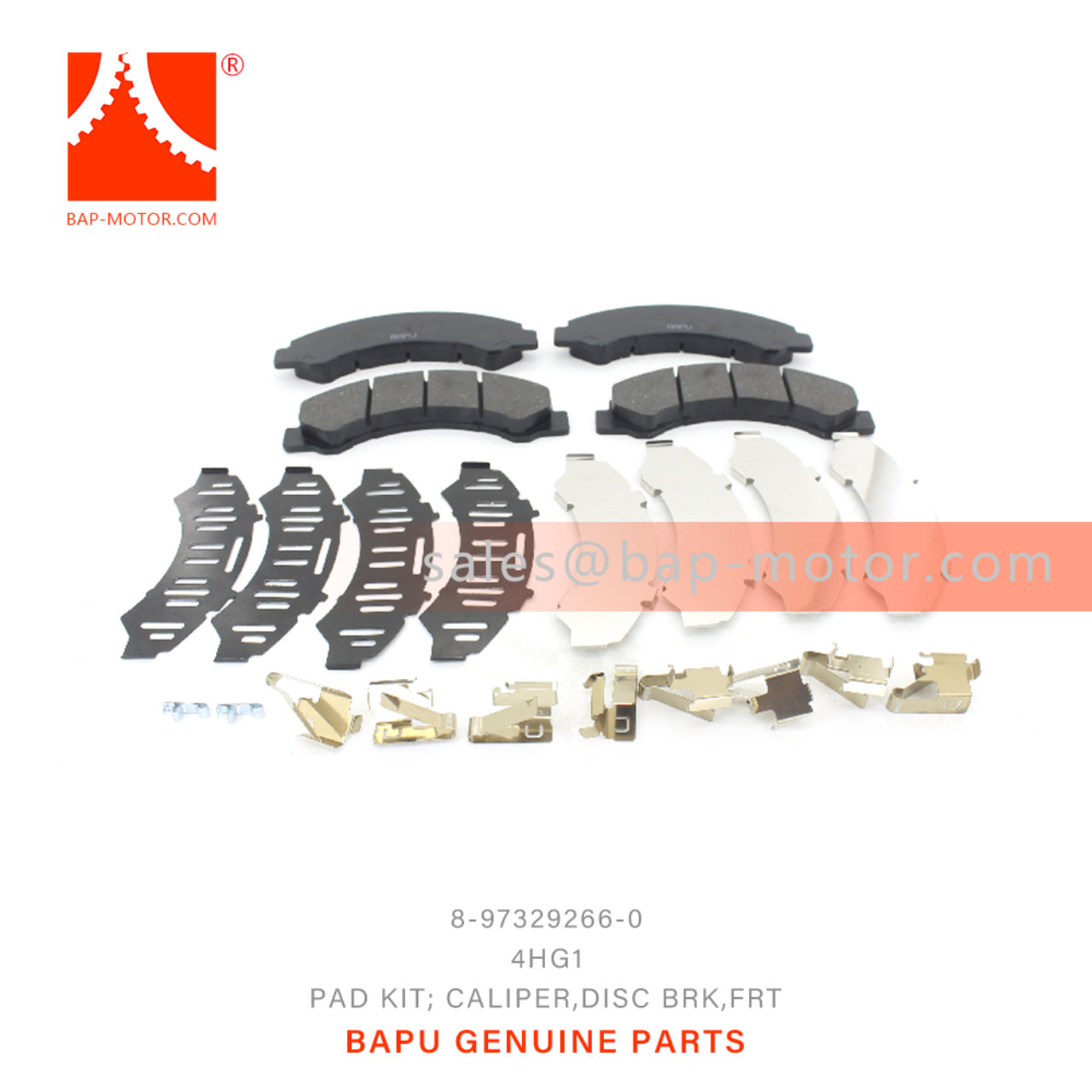 8-97329266-0 Front Brake Caliper Pad Kit Suitable for ISUZU  4HG1 8973292660