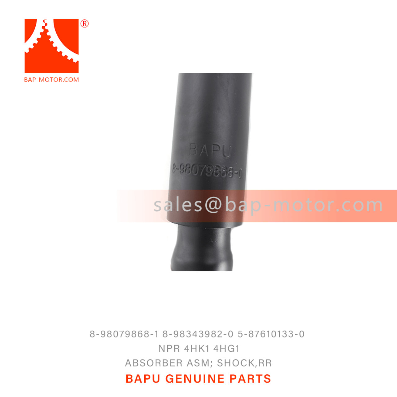 8-98079868-1 8-98343982-0 5-87610133-0 Rear Shock Absorber Assembly Suitable for ISUZU NPR 4HG1 4HK1